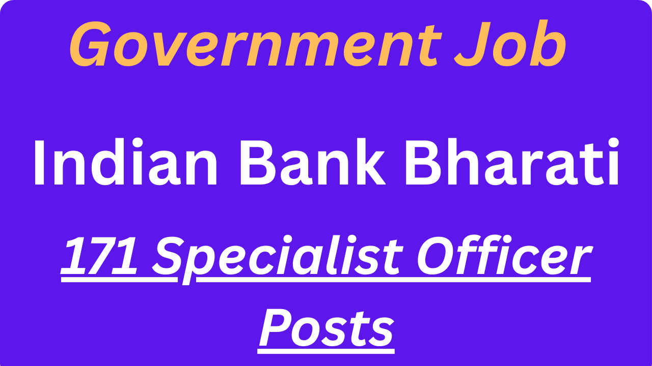 Indian Bank Bharti 2025