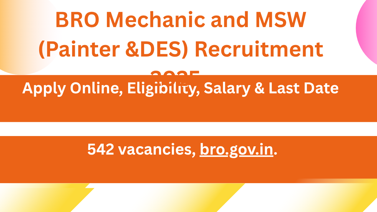 BRO Recruitment 2025