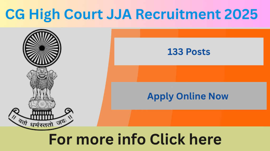 CG High Court JJA Recruitment 2025