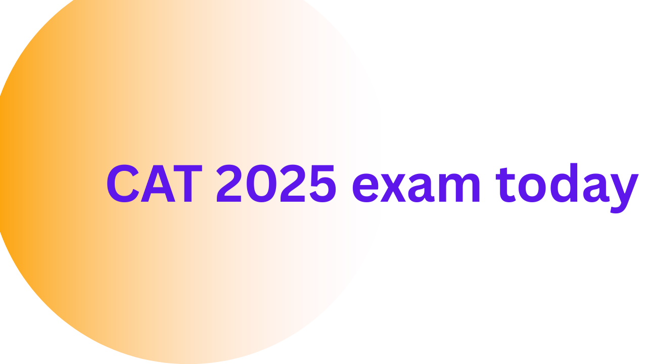 CAT 2025 exam today, November 30, 2025