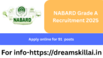 NABARD Grade A Recruitment 2025